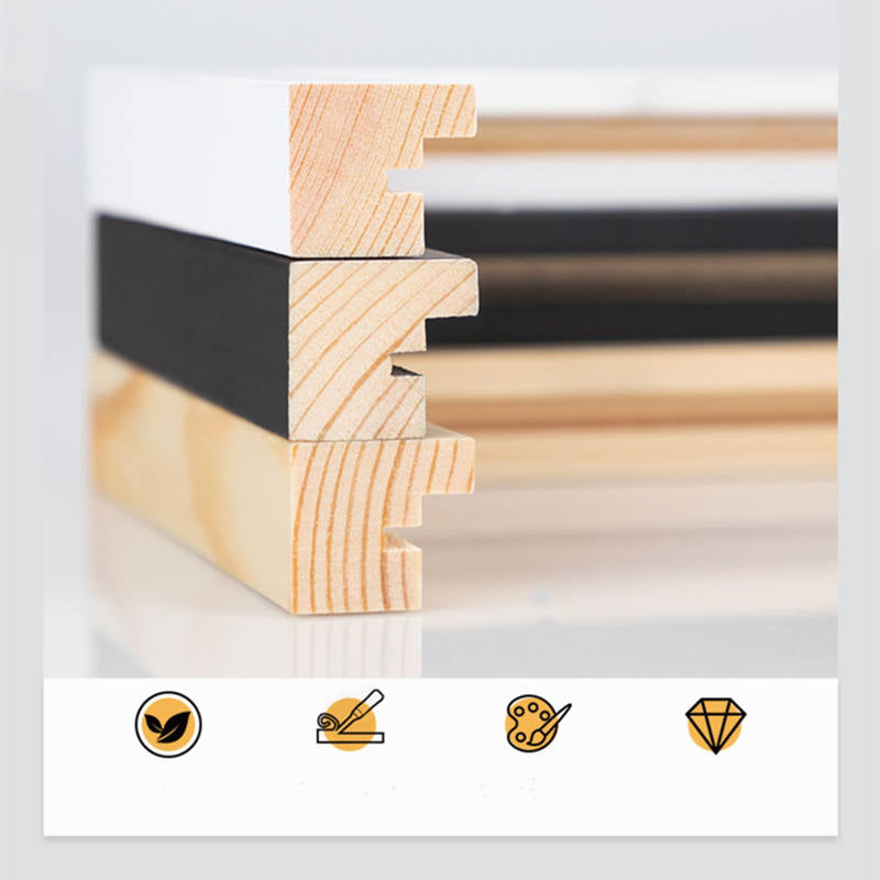 Lot de 27 Cadres Photo Cœur Bois Rose Mur de Cadre-Maisonfans.com