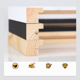 Lot de 27 Cadres Photo Cœur Bois Rose Mur de Cadre-Maisonfans.com