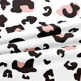 Housse de Couette et Deux Taies d'Oreiller Léopard Rose (240 cm) Fille