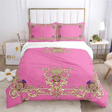 Housse de Couette et Deux Taies Rose Fuchsia