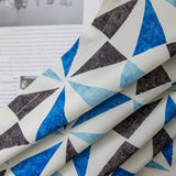 Rideau scandinave Prisme imprimé tamisant 140x260cm bleu