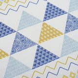 Rideau Tamisant 140 x 260 cm Remix Bleu et Jaune Moderne