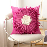 Coussin de Canapé Marguerite Doux Simple Face 45X45 cm Sofa Décoration