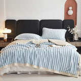 Couverture Polaire Plaid Fourrure Laine 700 g/m² Rose