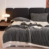 Couverture Polaire Plaid Fourrure Laine 700 g/m² Rose