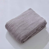 Linge de Lit Drap Housse Drap Matelas Uni Coton tricot Confort Adulte Café