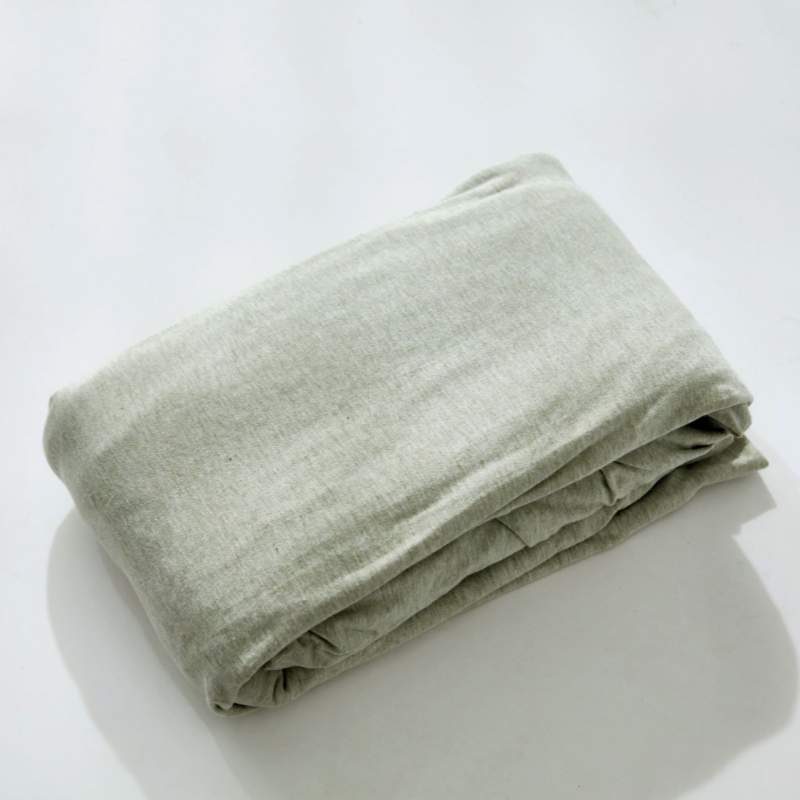 Linge de Lit Drap Housse Drap Matelas Uni Coton tricot Confort Adulte Vert