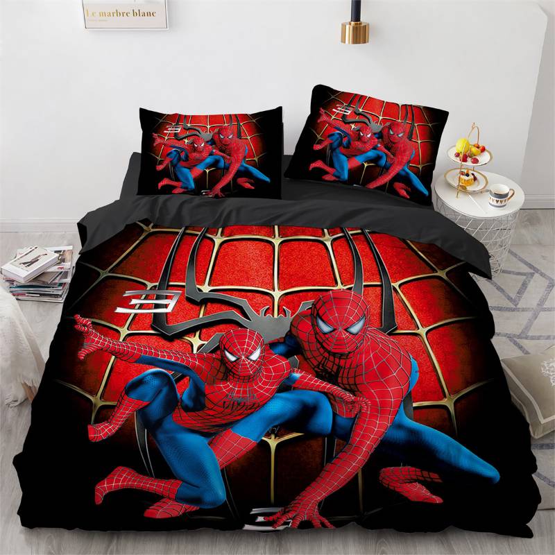 Jay Franco Marvel Spiderman Parure de lit Enfant 2 Places Visage de Spidey