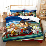 Housse de Couette Enfant et Deux Taies Pat Patrouille 240cm Garçon Fille