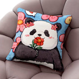 Housse de Coussin Doux Panda Simple Face (45 X 45 cm) Canapé Sofa Salon