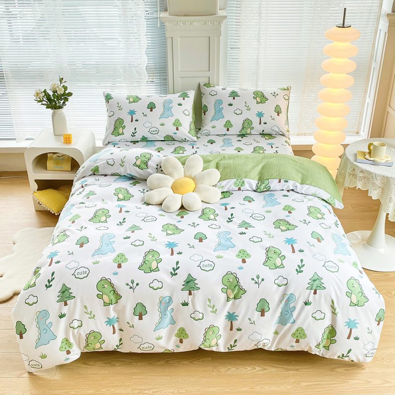 Linge de lit Dinosaures Animaux Housse de Couette Enfant-maisonfans.com