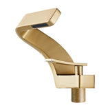 Robinet Lavabo Mitigeur Salle de Bain Moderne Design Laiton Noir Or