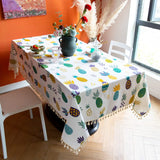 Nappe de Table Ananas Imprimé Tropical Exotique Nappe Rectangulaire