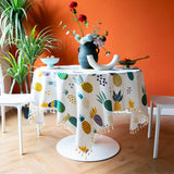 Nappe de Table Ananas Imprimé Tropical Exotique Nappe Rectangulaire
