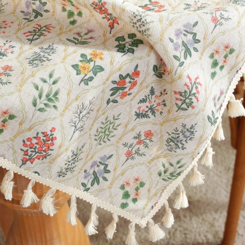 Nappes d'été Motif fleurs sauvages printemps fleurs décoration de fête