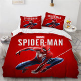 Spiderman Parure de lit Enfant 2 Places Housse de Couette et Deux Taies