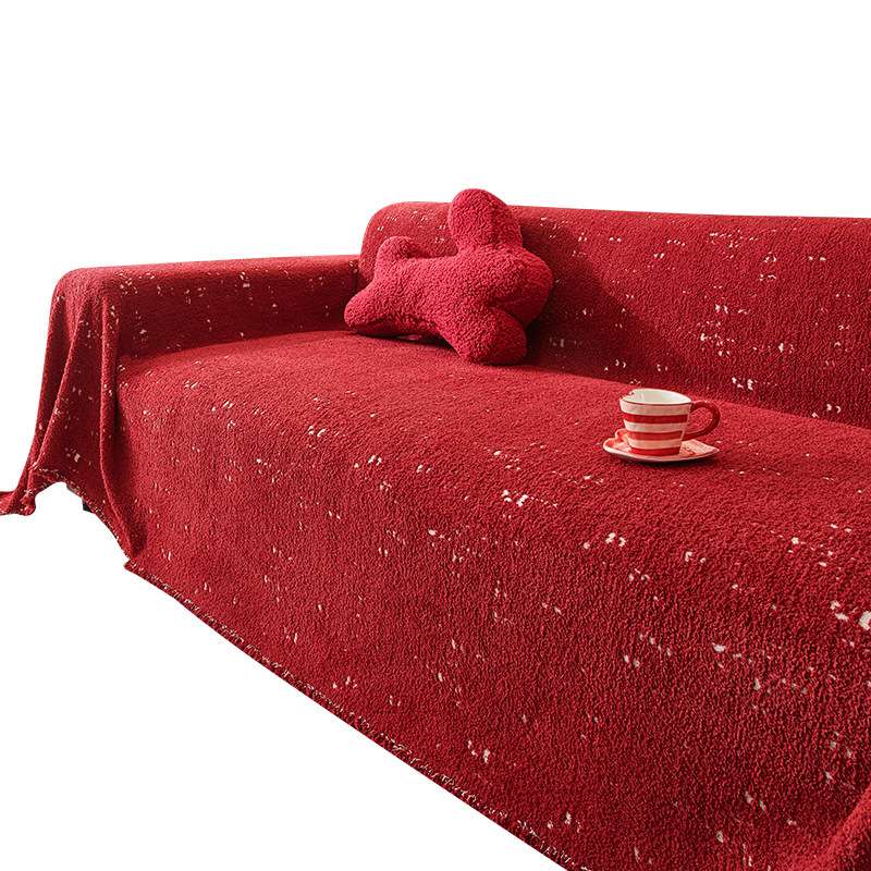 Noël Décor Housse de Canapé Protege Fauteuil Couvre Canapé Rouge