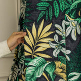 Rideau Végétal Occultant 140 x H240 cm Vert Feuille-maisonfans.com