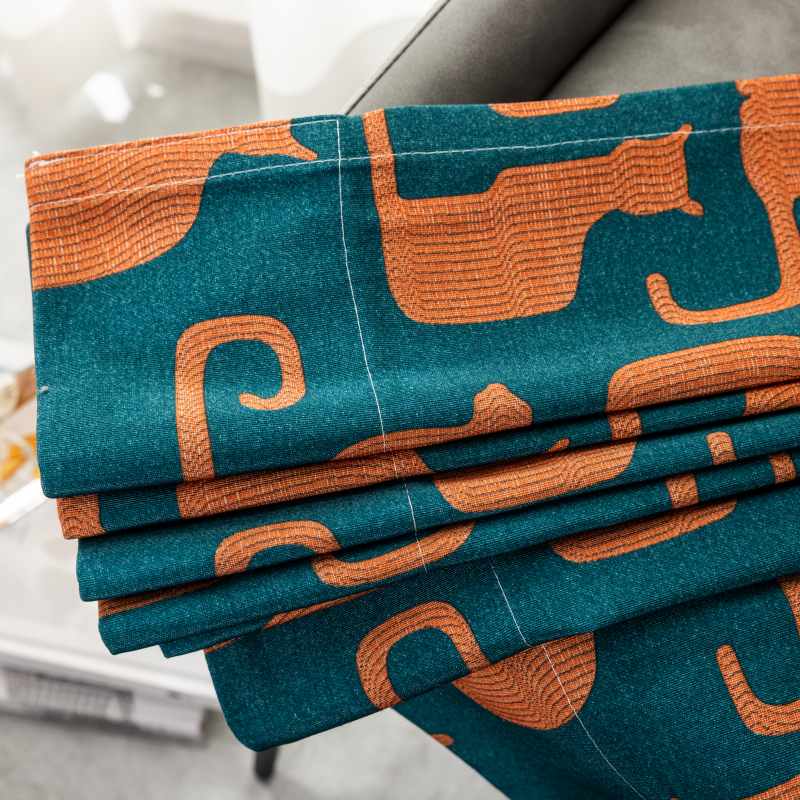 Rideau Enfant Chat Persan à œillets Occultant 140X240cm-maisonfans.com