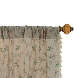 Rideaux Floraux Vintage Végétal Style Cottage de Campagne Passe Tringle