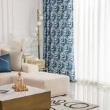 Rideau œillets Occultant Nuage Fantaisie Imprimé Bleu Salon-maisonfans.com