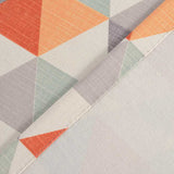 Rideau Tamisant Scandinave Motif Triangle Orange 140 x 260 cm-maisonfans.com