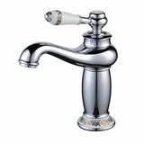 Mitigeur de Lavabo Livraison Gratuite Chromé Brillant en Laiton H20cm