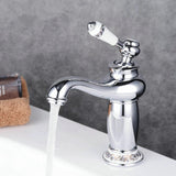 Mitigeur de Lavabo Livraison Gratuite Chromé Brillant en Laiton H20cm