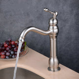 Mitigeur de Lavabo en Laiton Noir Mat Brossé