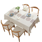Toile Cirée Beige Graphique