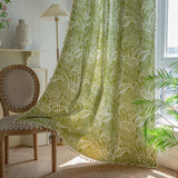 Voilage Feuillage Vert 150 x H180 cm