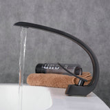 Mitigeur de lavabo en laiton design noir pour salle de bains