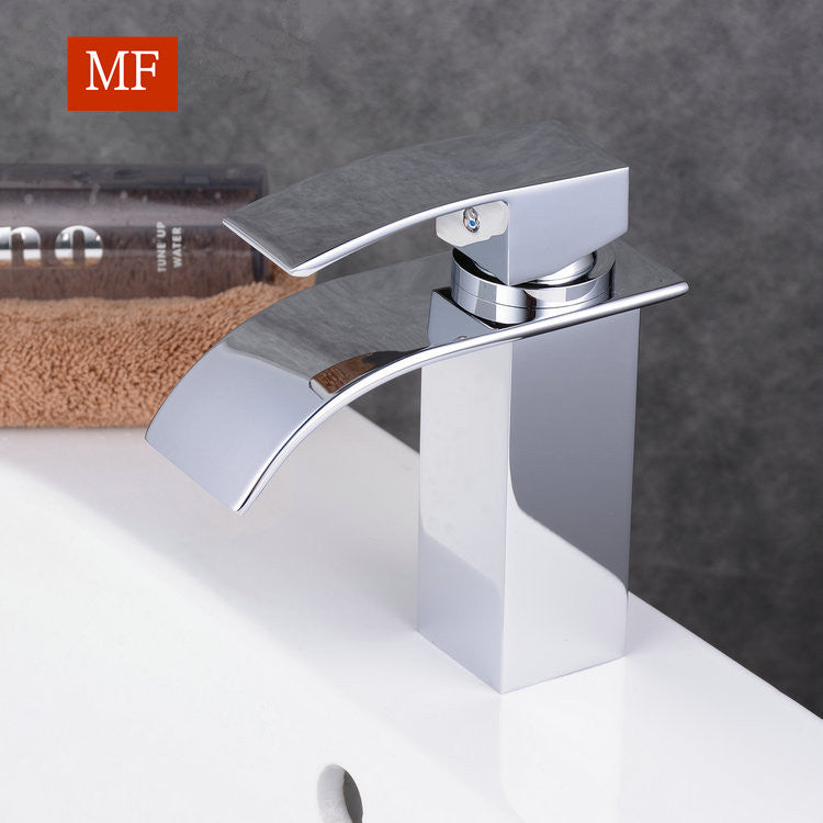 Mitigeur de Lavabo Chromé brillant en Laiton H 17 cm