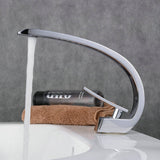 Mitigeur de lavabo en laiton chromé pour salle de bains