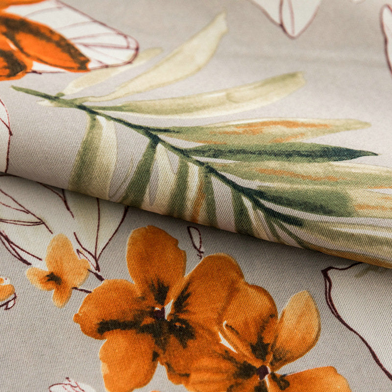 Rideau Fantaisie occultant à œillets fleur 140 x H260 cm pour Salle