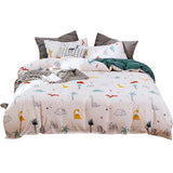 Housse de couette et deux taies d'oreiller animaux (240 cm) pour chambre d'enfant