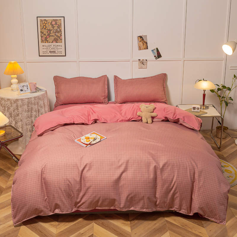 Housse de Couette et Deux Taies Terracotta 240cm Adult Moderne