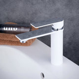 Mitigeur de lavabo robinet placage noir mat d'or en laiton pour salle de bains