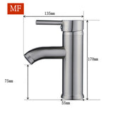 Mitigeur de lavabo noir mat en laiton robinet de salle de bains pas cher