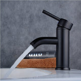 Mitigeur de lavabo noir mat en laiton robinet de salle de bains pas cher