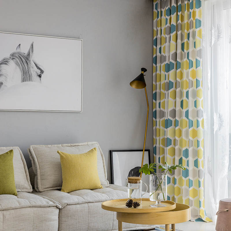 Rideau à œillets Occultant 140x240cm Bulle Clair Moderne-Maisonfans.com