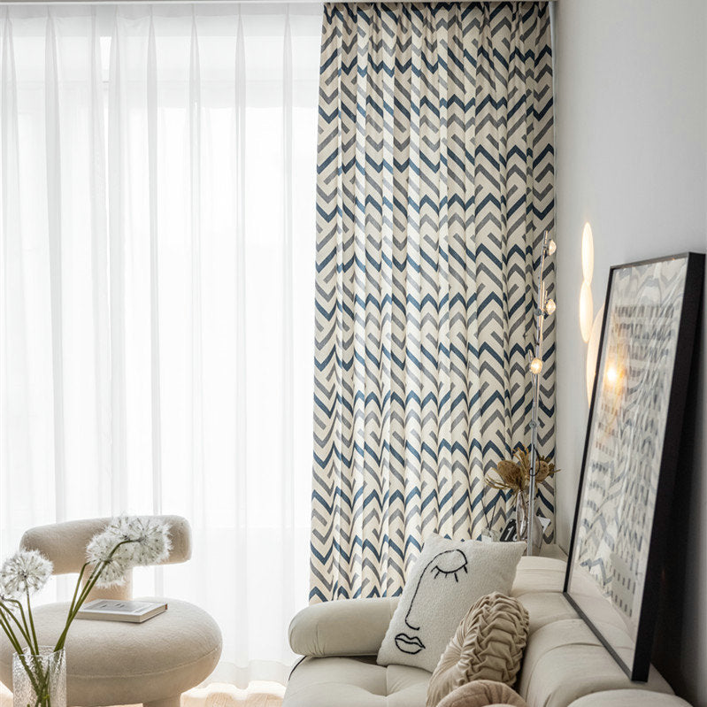 Rideau à œillets Tamisant 140x260cm Ligne Ondulée