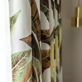 Rideau Feuille Occultant 140 x H260 cm pour Chambre Salle style Campagne