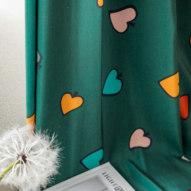 Rideau Occultant 140x260cm Enfant Vert émeraude