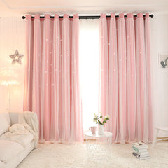 MRTREES Lot De 2 Rideau Occultant Rose Clair à Oeillets Pour Chambre Fille 140x260 CM, Rideaux Thermiques Isolants Anti Froid Décoration Porte Fenetre Salon Moderne, Rideau Opaque Doux