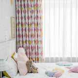 Rideau Occultant 140 X 240 cm Rose Fille Enfant