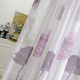 Voilage à œillets Fleur Lotus Imprimé 140 X 240cm Salon-Maisonfans.com